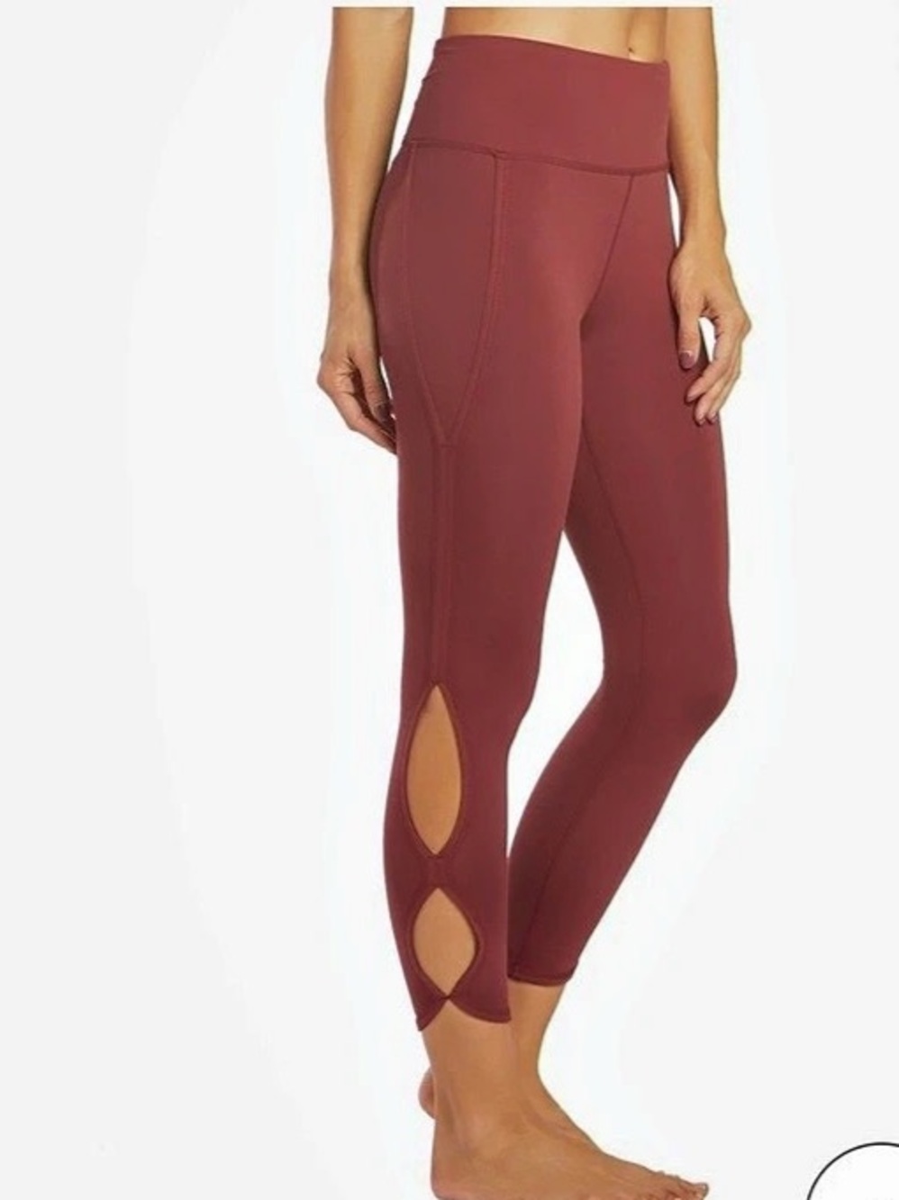 FP Movement by Free People High Rise Infinity Yoga Leggings Burgundy Small